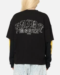 Saint Morta La Flame Long Sleeve T-Shirt Black