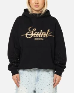 Saint Morta Rodeo Drive Boxy Hoodie Black