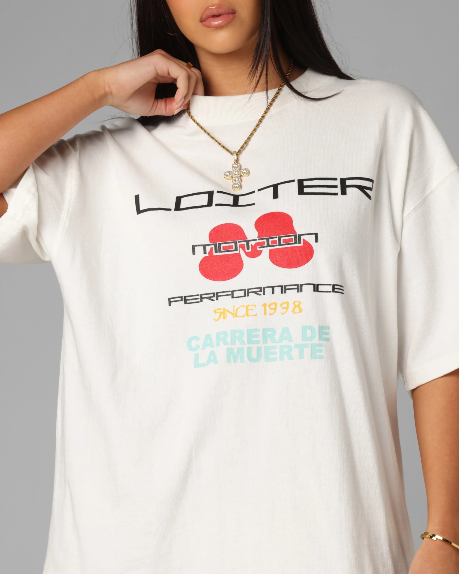 Loiter Performance Premium T-Shirt Off White 9 Loiter Performance Premium T-Shirt Off White - Image 7