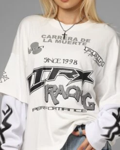 Loiter Performance Layered Long Sleeve T-Shirt Off White -Culture Kings Shop 02054239 YO007 womens 0080