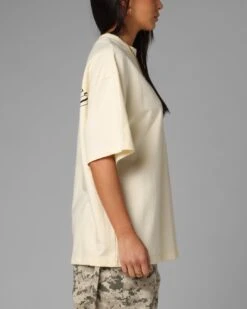 Loiter Script Boxy T-Shirt Off White -Culture Kings Shop 02054247 YO007 womens 0050