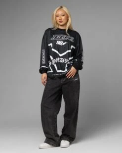 Loiter Thrill Racing Long Sleeve T-Shirt Black -Culture Kings Shop 02054294 YB001 womens 0030