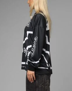 Loiter Thrill Racing Long Sleeve T-Shirt Black -Culture Kings Shop 02054294 YB001 womens 0060