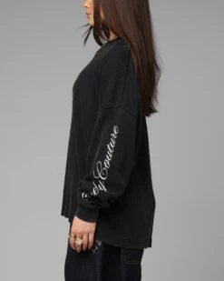 Loiter Purity Thermal Long Sleeve T-Shirt Black -Culture Kings Shop 02054311 YB001 womens 00060