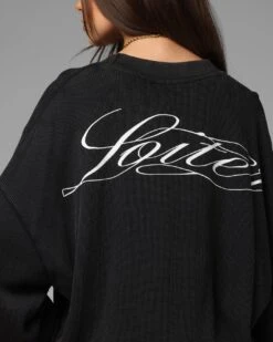 Loiter Purity Thermal Long Sleeve T-Shirt Black -Culture Kings Shop 02054311 YB001 womens 00080