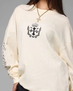 Loiter Purity Thermal Long Sleeve T-Shirt Off White -Culture Kings Shop 02054311 YO007 womens 00070
