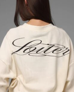 Loiter Purity Thermal Long Sleeve T-Shirt Off White -Culture Kings Shop 02054311 YO007 womens 00080