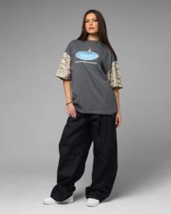 Loiter Rodeo T-Shirt Black/Camo -Culture Kings Shop 02054312 YB031 womens 0030