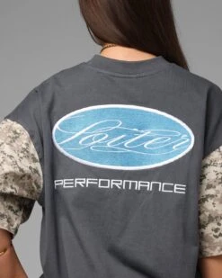 Loiter Rodeo T-Shirt Black/Camo -Culture Kings Shop 02054312 YB031 womens 0080