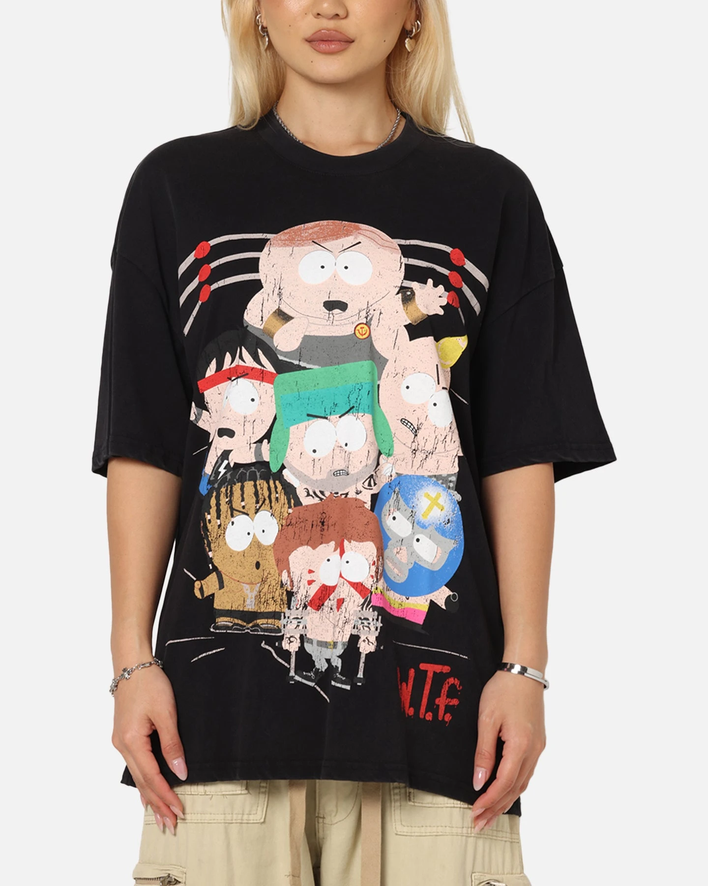 73 Studio X South Park WTF Vintage T-Shirt Black Acidwash 3 73 Studio X South Park WTF Vintage T-Shirt Black Acidwash