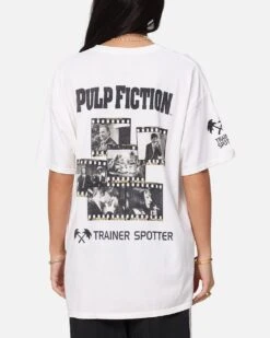Pulp Fiction Montage T-Shirt White Vintage