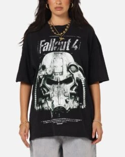73 Studio X Fallout '15 Fallout 4 Vintage T-Shirt Black Acidwash
