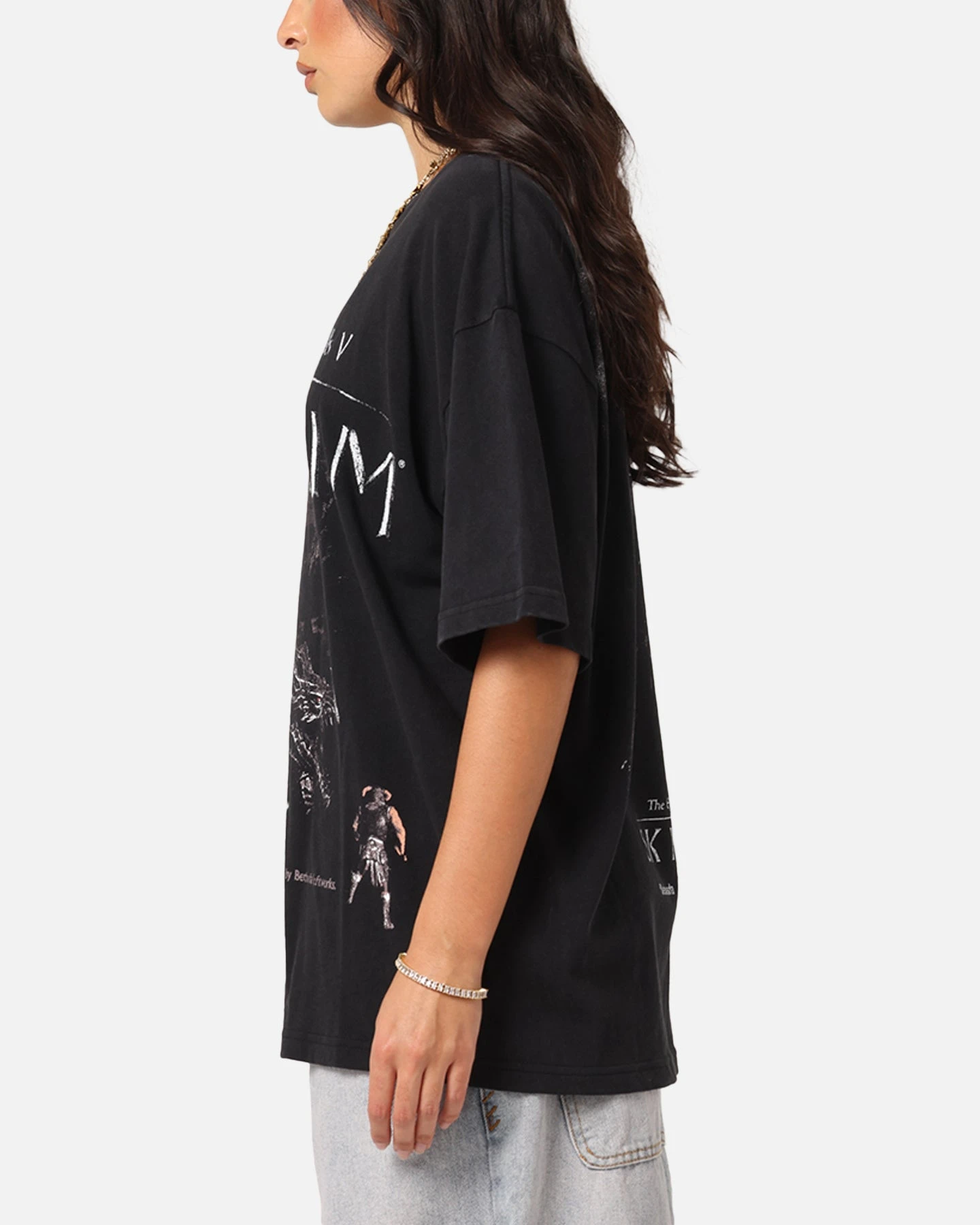 73 Studio X The Elder Scrolls V: Skyrim Aludin Vintage T-Shirt Black Acidwash 8 73 Studio X The Elder Scrolls V: Skyrim Aludin Vintage T-Shirt Black Acidwash - Image 6