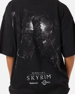 73 Studio X The Elder Scrolls V: Skyrim Aludin Vintage T-Shirt Black Acidwash 17 73 Studio X The Elder Scrolls V: Skyrim Aludin Vintage T-Shirt Black Acidwash -Culture Kings Shop 02054576 YB017 womens 000080
