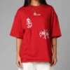 Loiter Destruction T-Shirt Red 2 Loiter Destruction T-Shirt Red -Culture Kings Shop 02054587 YR001 womens 0010