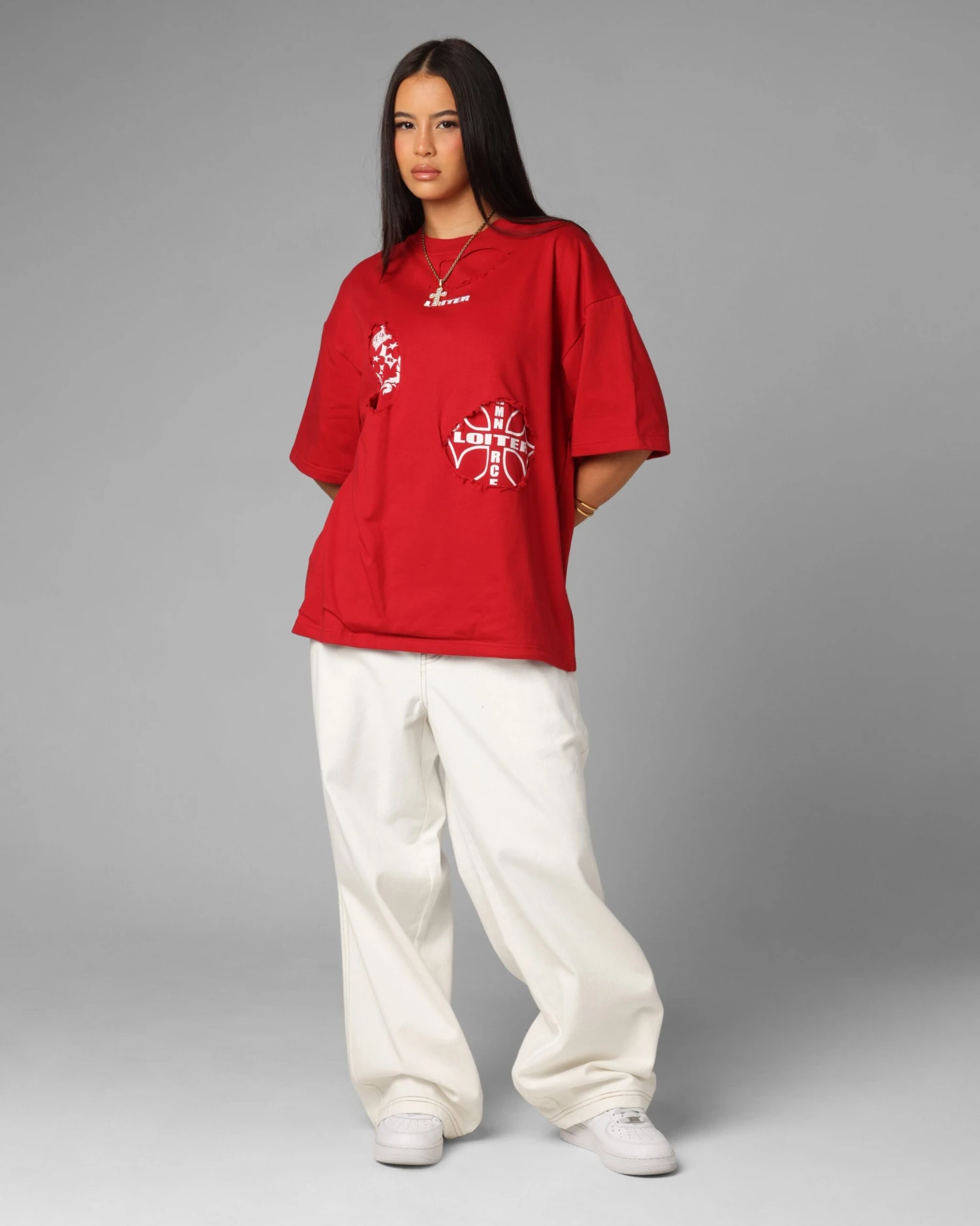 Loiter Destruction T-Shirt Red 5 Loiter Destruction T-Shirt Red - Image 3