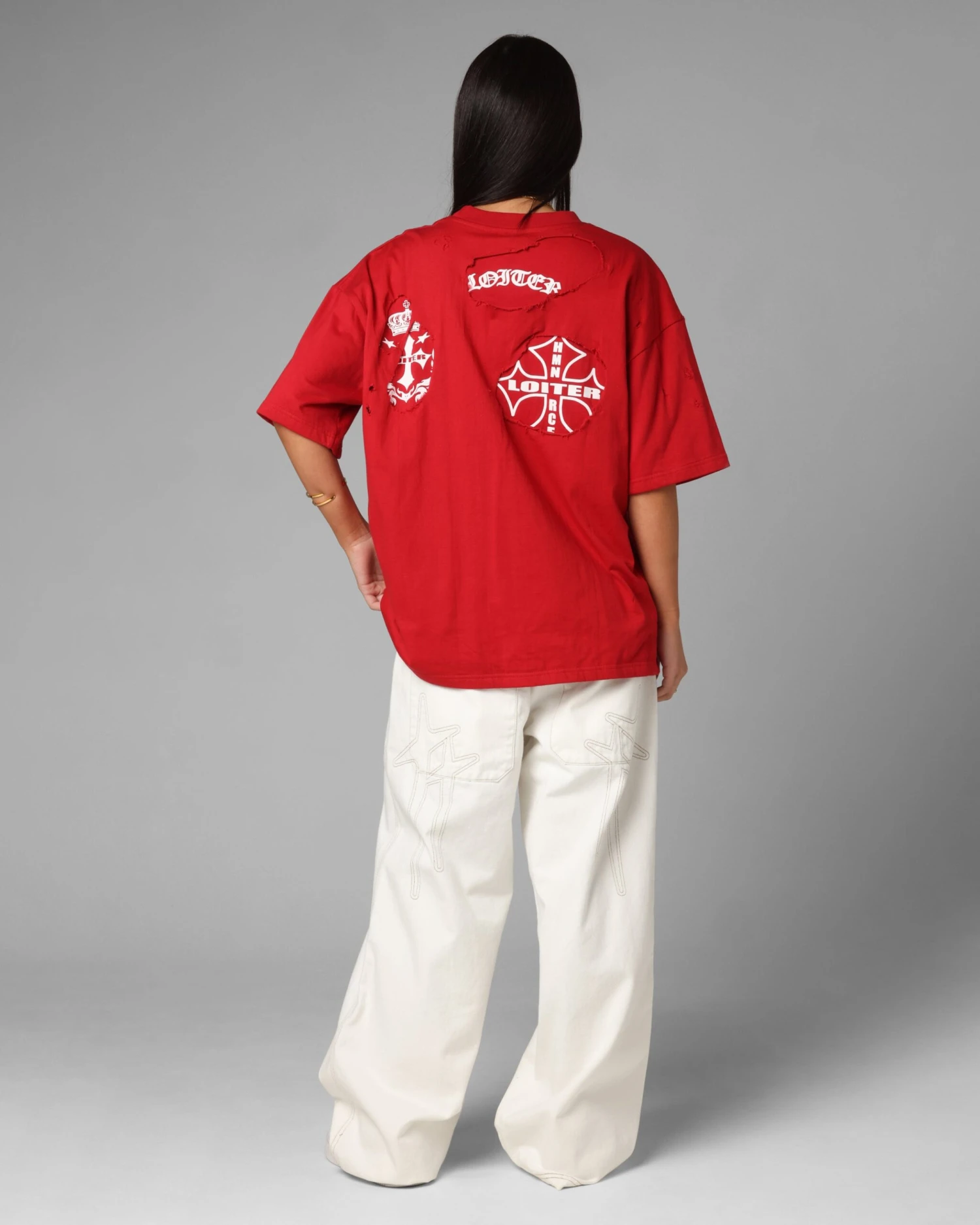 Loiter Destruction T-Shirt Red 6 Loiter Destruction T-Shirt Red - Image 4