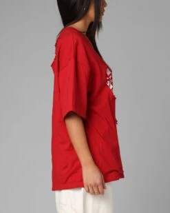 Loiter Destruction T-Shirt Red 14 Loiter Destruction T-Shirt Red -Culture Kings Shop 02054587 YR001 womens 0050