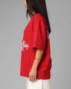 Loiter Destruction T-Shirt Red 15 Loiter Destruction T-Shirt Red -Culture Kings Shop 02054587 YR001 womens 0060