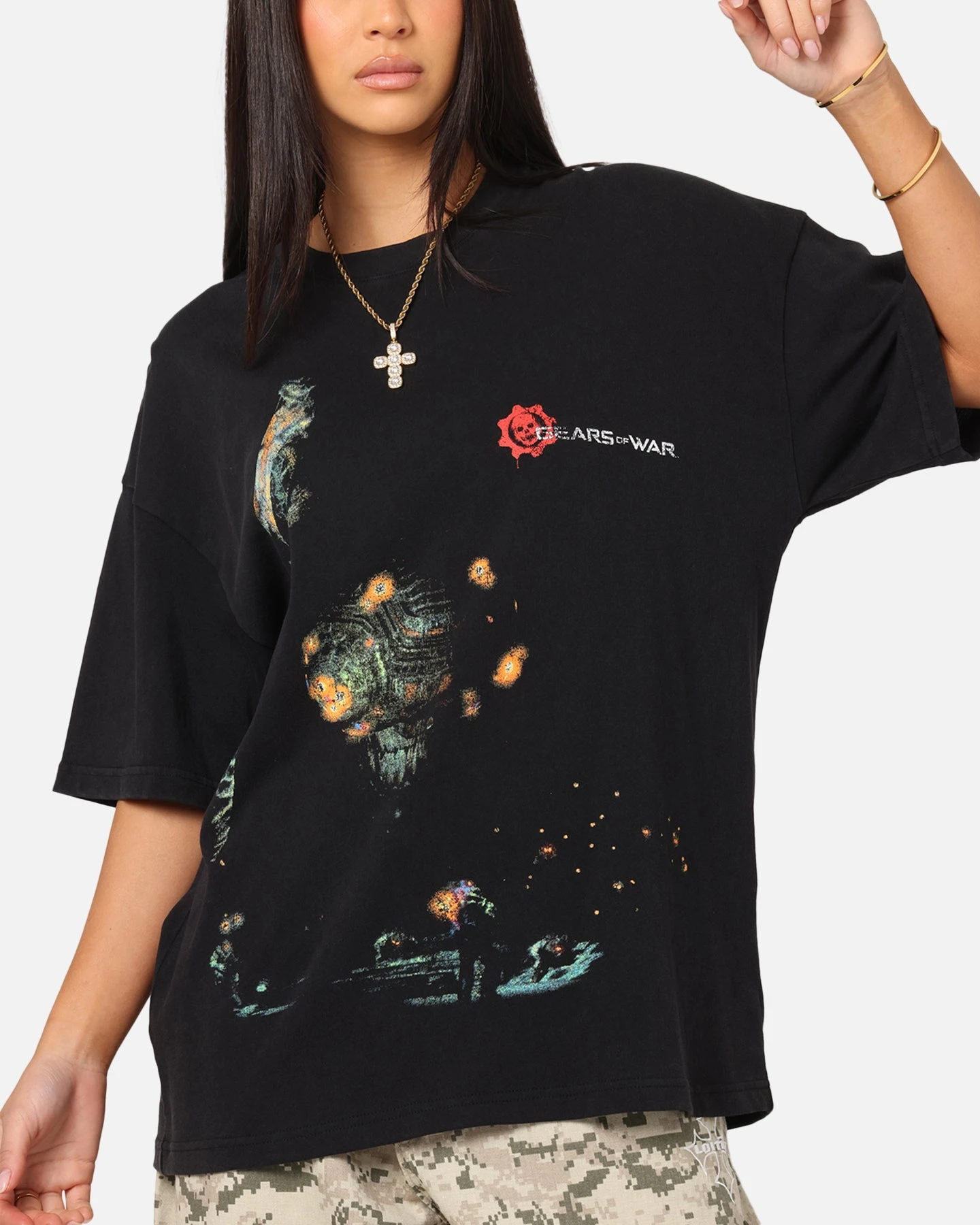 73 Studio X Gears Of War '06 Mad World Vintage T-Shirt Black Acidwash 9 73 Studio X Gears Of War '06 Mad World Vintage T-Shirt Black Acidwash - Image 7