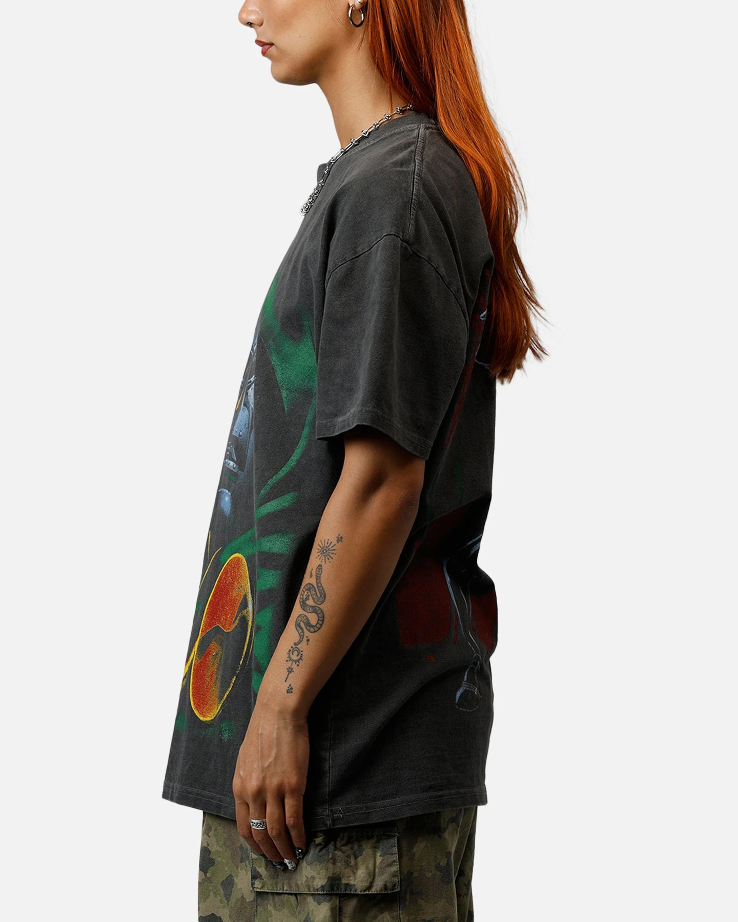 American Thrift Marvel Doctor Doom Heavyweight T-Shirt Black Wash 7 American Thrift Marvel Doctor Doom Heavyweight T-Shirt Black Wash - Image 5