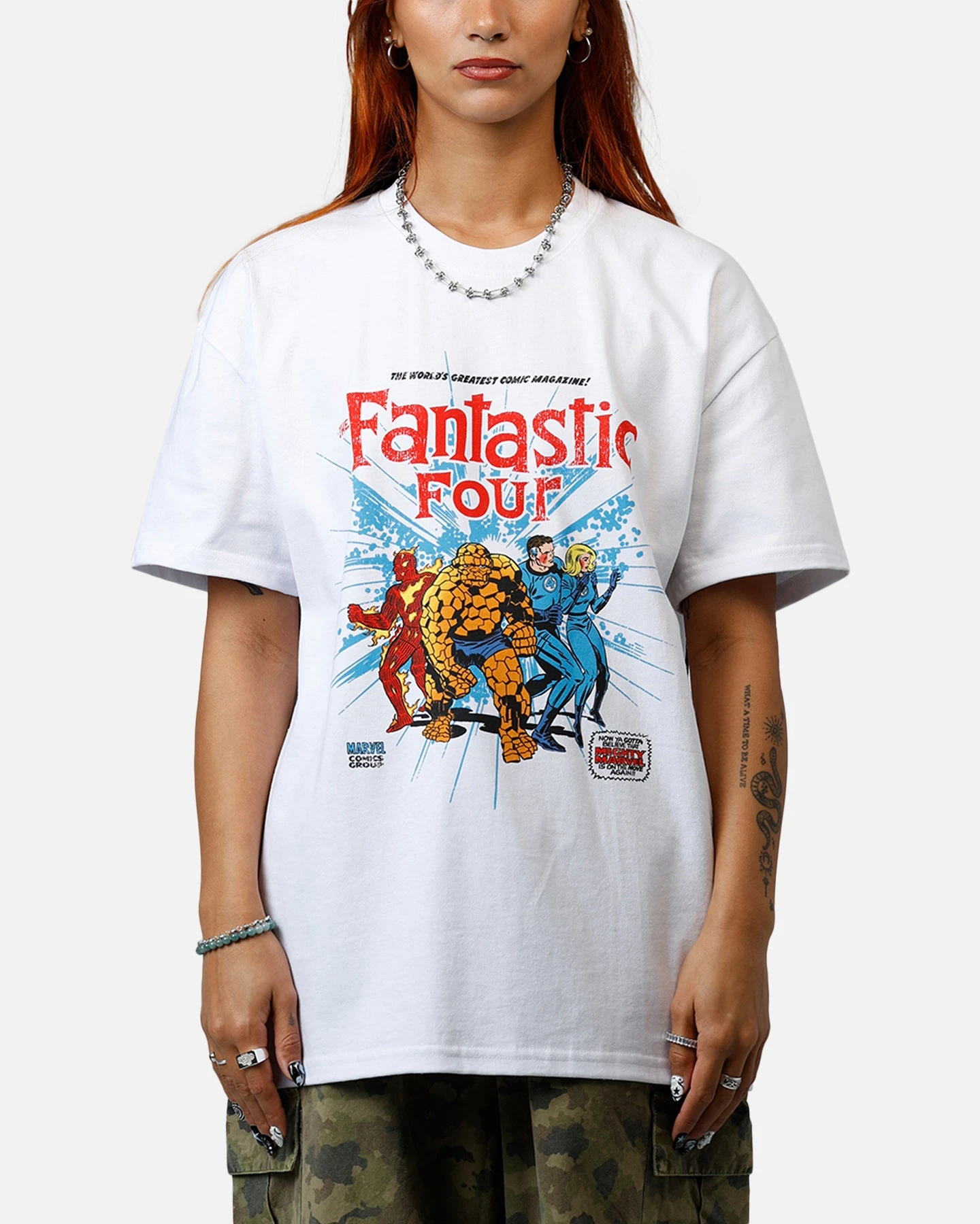 American Thrift Marvel Fantastic Four Group Vintage T-Shirt White 3 American Thrift Marvel Fantastic Four Group Vintage T-Shirt White