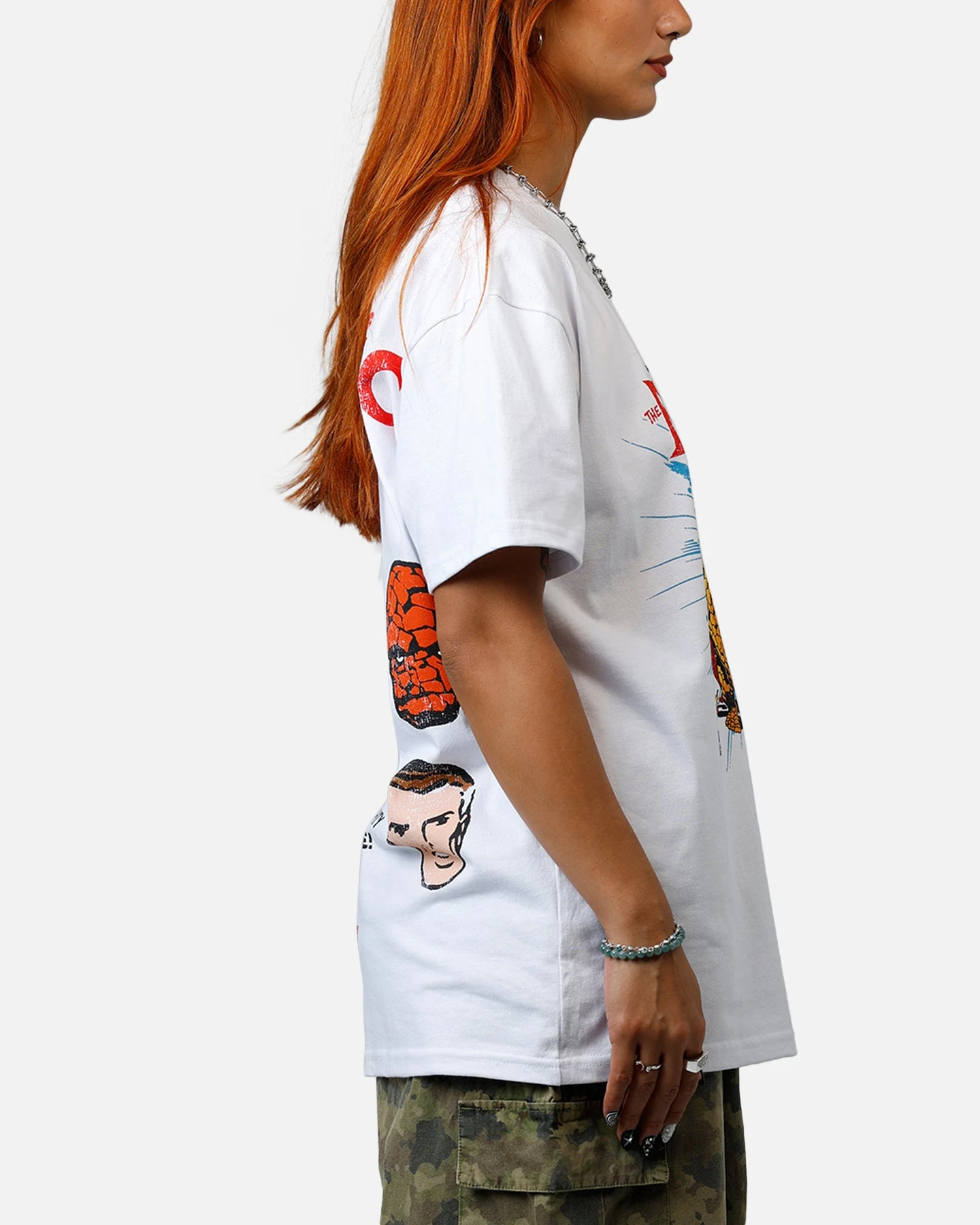 American Thrift Marvel Fantastic Four Group Vintage T-Shirt White 6 American Thrift Marvel Fantastic Four Group Vintage T-Shirt White - Image 4