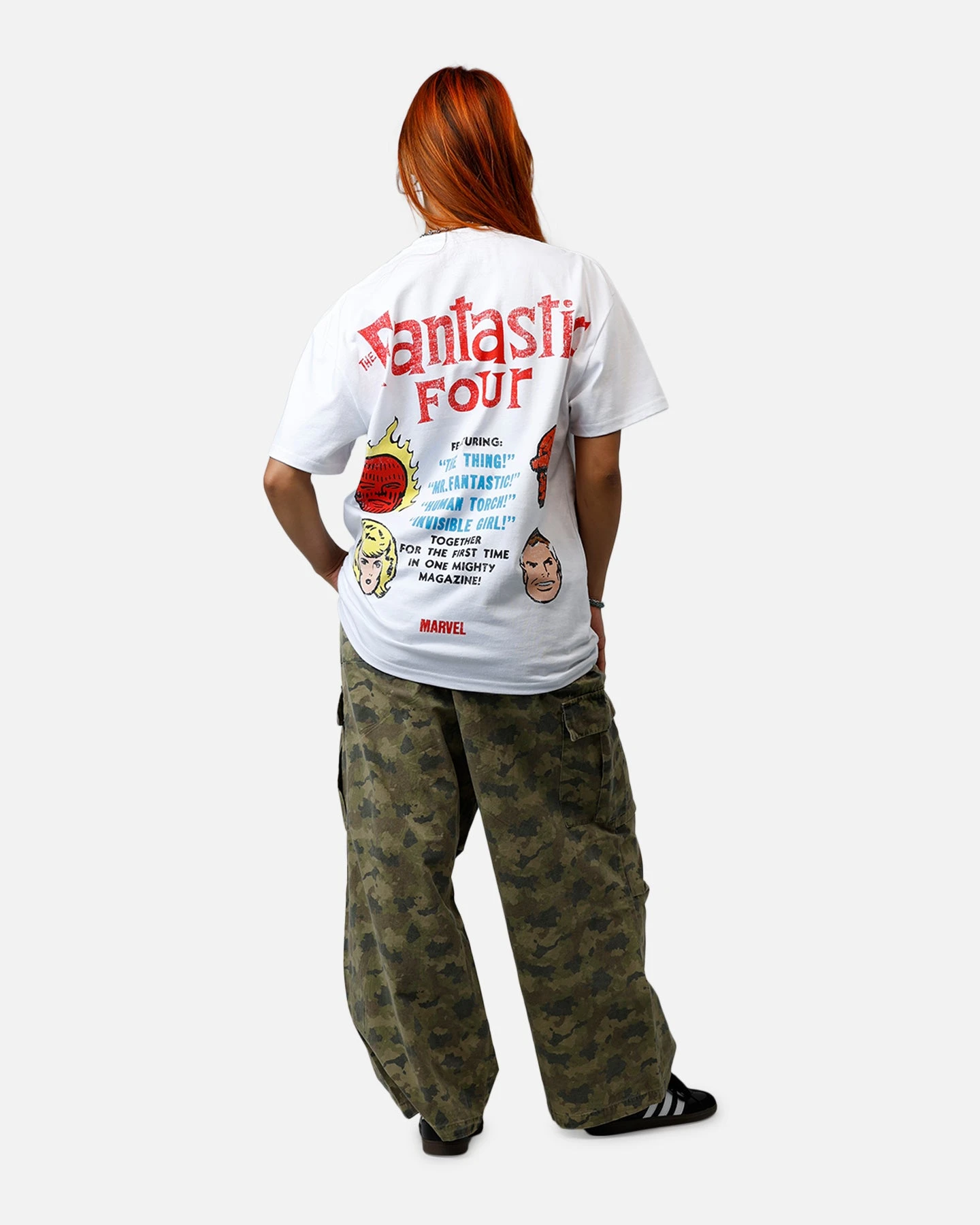 American Thrift Marvel Fantastic Four Group Vintage T-Shirt White 8 American Thrift Marvel Fantastic Four Group Vintage T-Shirt White - Image 6