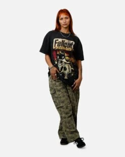 73 Studio X Fallout '97 Fallout Vintage T-Shirt Black Acidwash -Culture Kings Shop 02055039 YB017 womens 0030