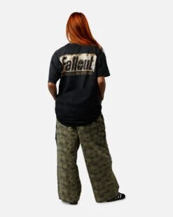 73 Studio X Fallout '97 Fallout Vintage T-Shirt Black Acidwash -Culture Kings Shop 02055039 YB017 womens 0060