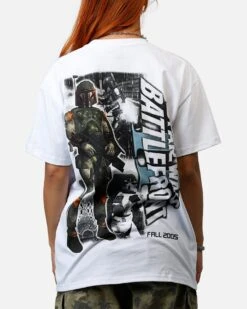 73 Studio Star Wars Boba Fett Battlefront II T-Shirt White