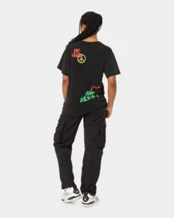 Bob Marley One Love One Heart Vintage T-Shirt Washed Black -Culture Kings Shop 08001069 YW607 womens 0080 1758aa5f 4c1b 45da 88c6 00d6a63985d7