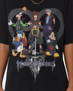 Disney Kingdom Hearts Vintage T-Shirt Washed Black -Culture Kings Shop 08001161 YW607 womens 0030